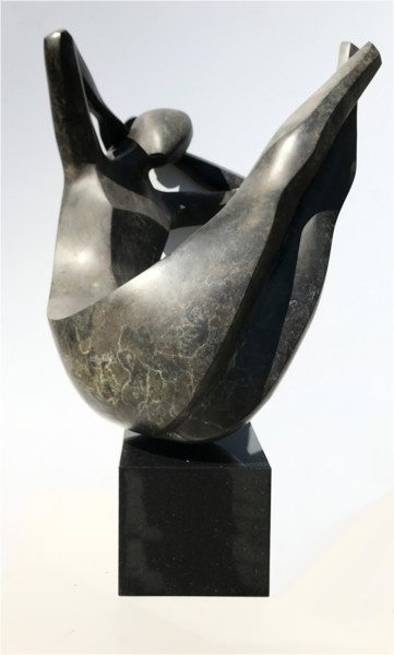 Sculptuur getiteld "" Resting "" door Romuald Wisniewski, Origineel Kunstwerk, Bronzen