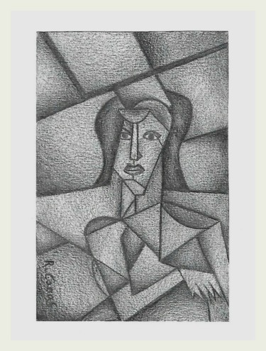 Drawing titled "Présentation" by Romuald Canas Chico, Original Artwork