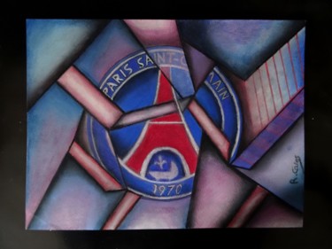 Desenho intitulada "PSG" por Romuald Canas Chico, Obras de arte originais