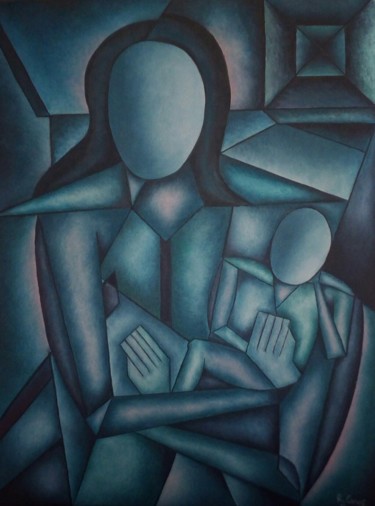 Pintura titulada "Afecto sin cara" por Romuald Canas Chico, Obra de arte original, Oleo