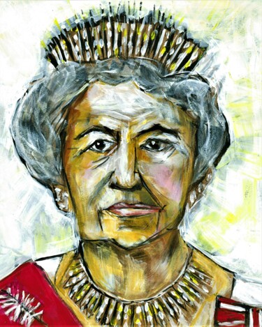 Painting titled "The Queen" by Ron Kammer, Original Artwork, Acrylic