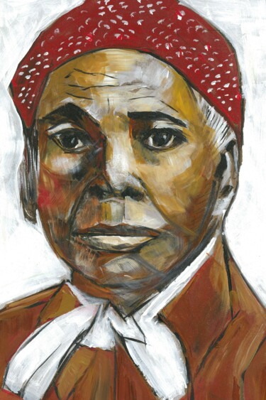 Peinture intitulée "Harriot Tubman" par Ron Kammer, Œuvre d'art originale, Acrylique