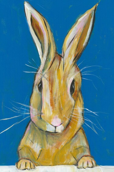 Painting titled "Rabbit" by Ron Kammer, Original Artwork, Acrylic