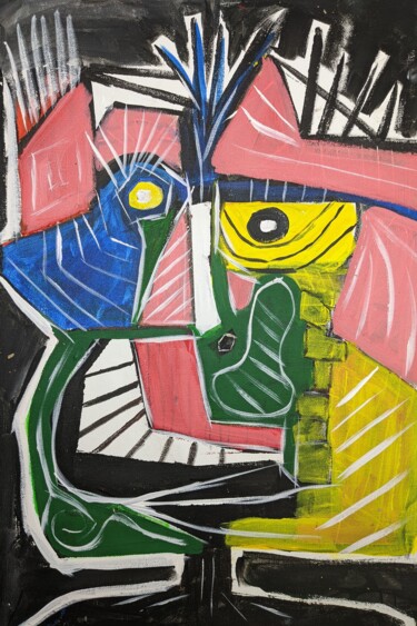 Картина под названием "Miguel" - Ron Kammer, Подлинное произведение искусства, Акрил