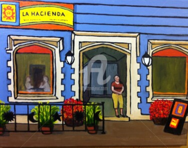 Painting titled "La Hacienda" by Ronald Egan, Original Artwork