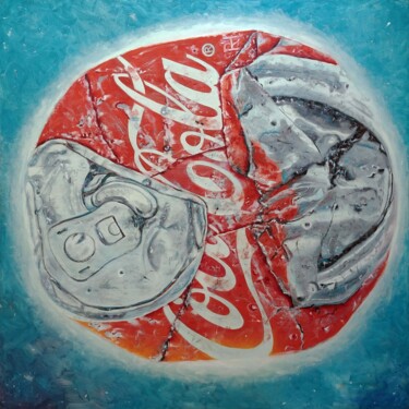 Peinture intitulée "Planète A" par Ronald Houriez, Œuvre d'art originale, Huile