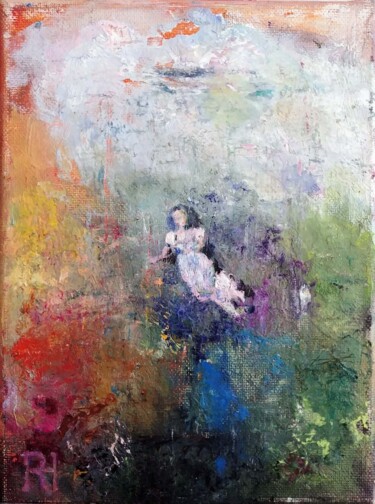 Pittura intitolato "L'herbe Douce" da Ronald Houriez, Opera d'arte originale, Olio