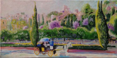 Painting titled "Paseo Maritime de M…" by Ronald Houriez, Original Artwork, Oil