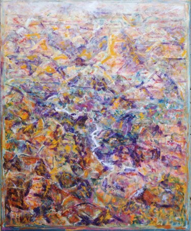 Malerei mit dem Titel "Grand Canyon 2" von Ronald Houriez, Original-Kunstwerk, Öl