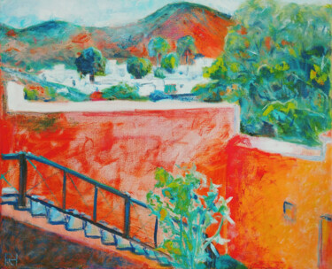 Painting titled "Lanzarote" by Ronald Houriez, Original Artwork, Oil