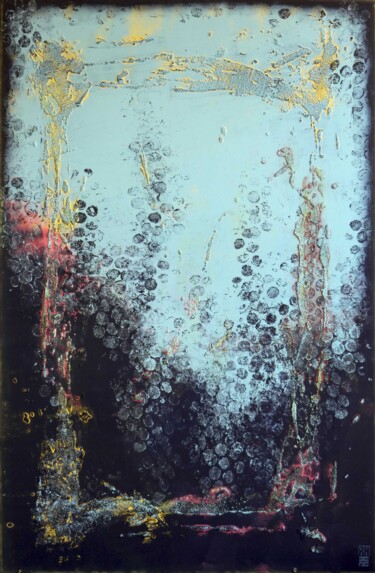 Pittura intitolato "Boiling midnight" da Ronald Hunter, Opera d'arte originale, Acrilico Montato su Telaio per barella in le…