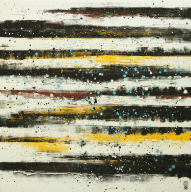 Pintura titulada "Black Line pictures…" por Ronald Hunter, Obra de arte original, Acrílico Montado en Bastidor de camilla de…