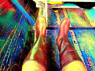 Photography titled "Boots 39" by Ronald Walker, Original Artwork, Manipulated Photography