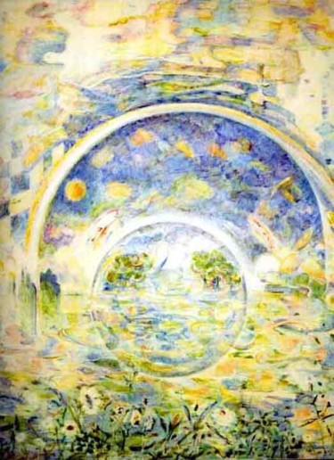 Painting titled "Water" by Ronald Newman, Original Artwork