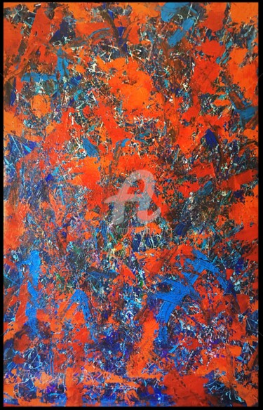 Painting titled "Red Serie" by Weigand, Original Artwork, Acrylic