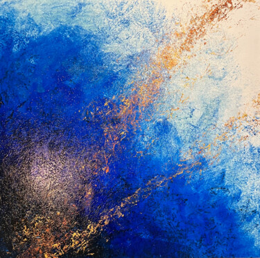 Peinture intitulée "Hymne À la Tempête" par Ronan Martin, Œuvre d'art originale, Pigments