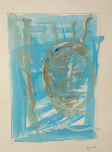 Peinture intitulée "Neptune" par Ronan Le Morvan, Œuvre d'art originale, Huile