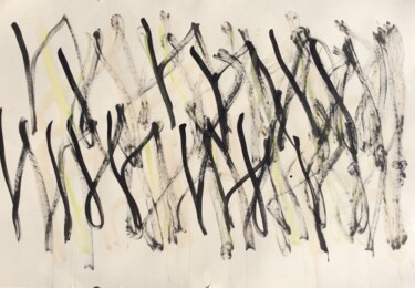Картина под названием "Ecritures" - Ronan Le Morvan, Подлинное произведение искусства, Чернила