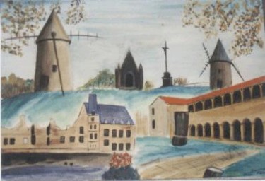 「la vendee」というタイトルの絵画 Dominique Rondeauによって, オリジナルのアートワーク