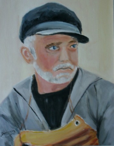 marin pecheur 27x41 cm ©2016 par Dominique RONDEAU