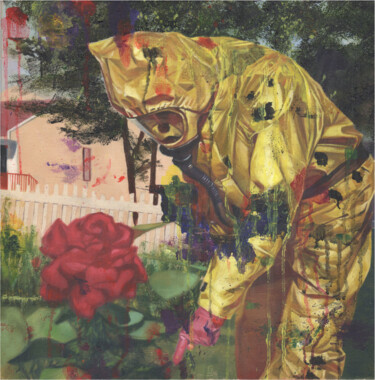 Peinture intitulée "Surving Love" par Roni Kane, Œuvre d'art originale, Encre