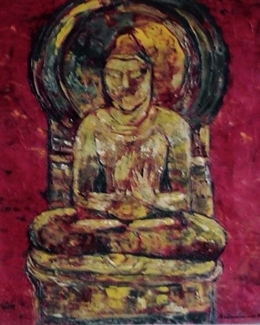 Painting titled "Buddha" by Ronin, Original Artwork