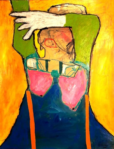 Malerei mit dem Titel "Meditation" von Ronin, Original-Kunstwerk, Acryl