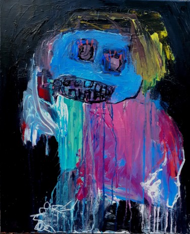 Peinture intitulée "Little boy n°2" par Ronin, Œuvre d'art originale, Acrylique