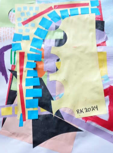 Collages getiteld "toulouse" door Ronnie Kolner, Origineel Kunstwerk, Collages