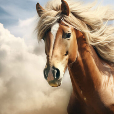 Arts numériques intitulée "horse" par Ronnie Kolner, Œuvre d'art originale, Photographie non manipulée