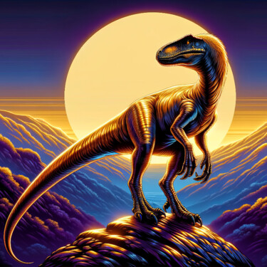 Digitale Kunst getiteld "T rex" door Ronnie Kolner, Origineel Kunstwerk, Niet gemanipuleerde fotografie