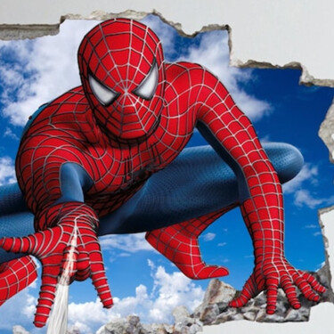 Digitale Kunst getiteld "spiderman" door Ronnie Kolner, Origineel Kunstwerk, Niet gemanipuleerde fotografie