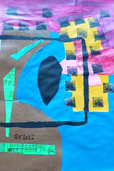 Collages titled "RK42" by Ronnie Kolner, Original Artwork, Collages