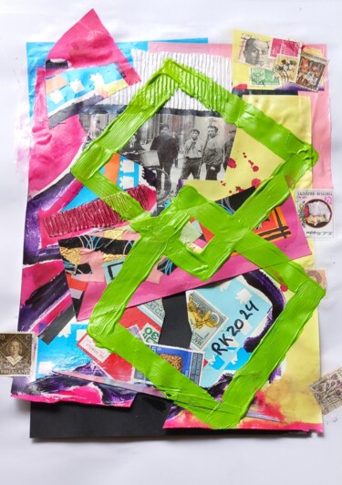 Collages titled "RK62" by Ronnie Kolner, Original Artwork, Collages