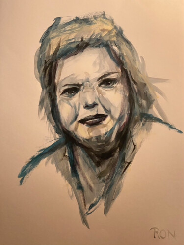 Disegno intitolato "Liesje" da Ronny Simon, Opera d'arte originale, Acrilico