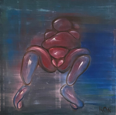 Pintura intitulada "Bubble Me" por Ronny Simon, Obras de arte originais, Óleo