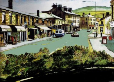 Painting titled "HIGH STREET IN ROSS…" by Ian H. Parry, Original Artwork