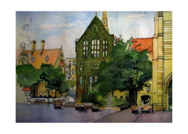 Painting titled "MANCHESTER UNIVERSI…" by Ian H. Parry, Original Artwork