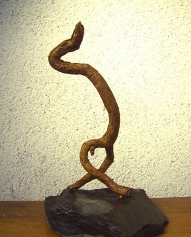 Sculpture intitulée "NOUREIEV" par Parhelio, Œuvre d'art originale, Bois