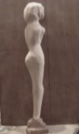 Sculpture intitulée "Mila" par Parhelio, Œuvre d'art originale, Bois