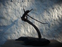 Sculpture intitulée "GEB" par Parhelio, Œuvre d'art originale, Bois
