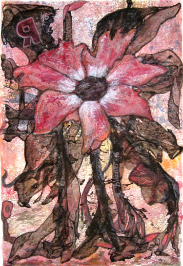 Malerei mit dem Titel "Nächtliche Offenbar…" von Rosa Bittner, Original-Kunstwerk, Acryl