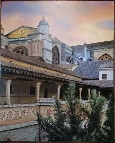 Pittura intitolato "Claustro Catedral T…" da Rosa M Fernández, Opera d'arte originale, Olio