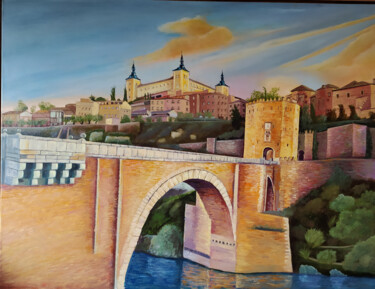 Painting titled "Medievo" by Rosa M Fernández, Original Artwork, Oil