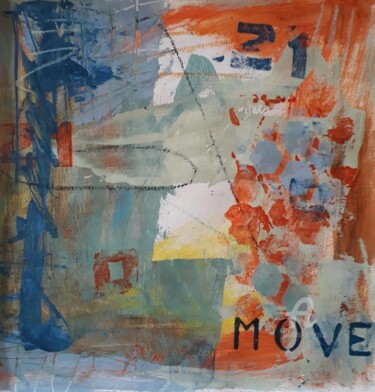 Pintura intitulada "MOVE" por Rosa Martinelli, Obras de arte originais, Acrílico