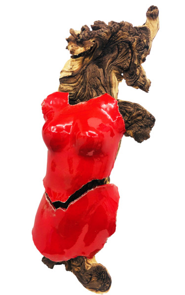 Sculpture titled "Cavallo di mare" by Rosa-Terra By Rosanna, Original Artwork, Mixed Media