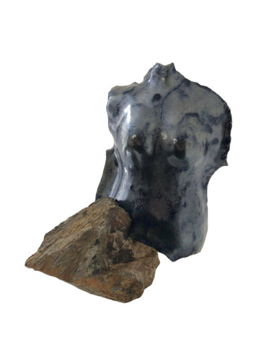 Rzeźba zatytułowany „Simbiosi” autorstwa Rosa-Terra By Rosanna, Oryginalna praca, Kamień