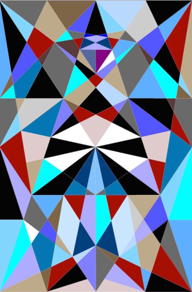 Digitale Kunst mit dem Titel "simbolismo geometri…" von Rosa Zappalà, Original-Kunstwerk, Marker