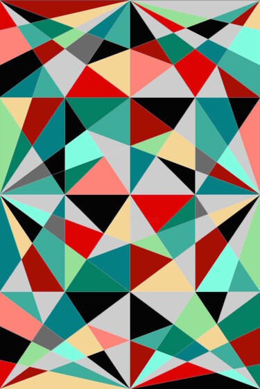 Digitale Kunst mit dem Titel "simbolismo geometri…" von Rosa Zappalà, Original-Kunstwerk, 2D digitale Arbeit