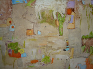 Painting titled "Excavation" by Rosa Hollmann, Original Artwork, Acrylic